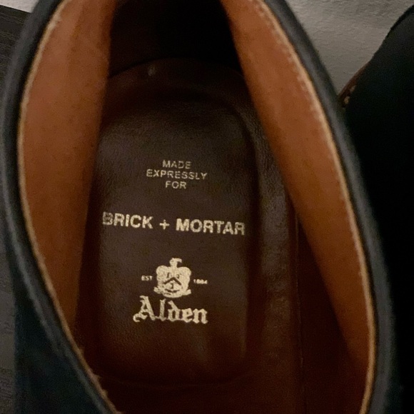 Alden Navy Suede Slip-On Chukka - Picture 11 of 13